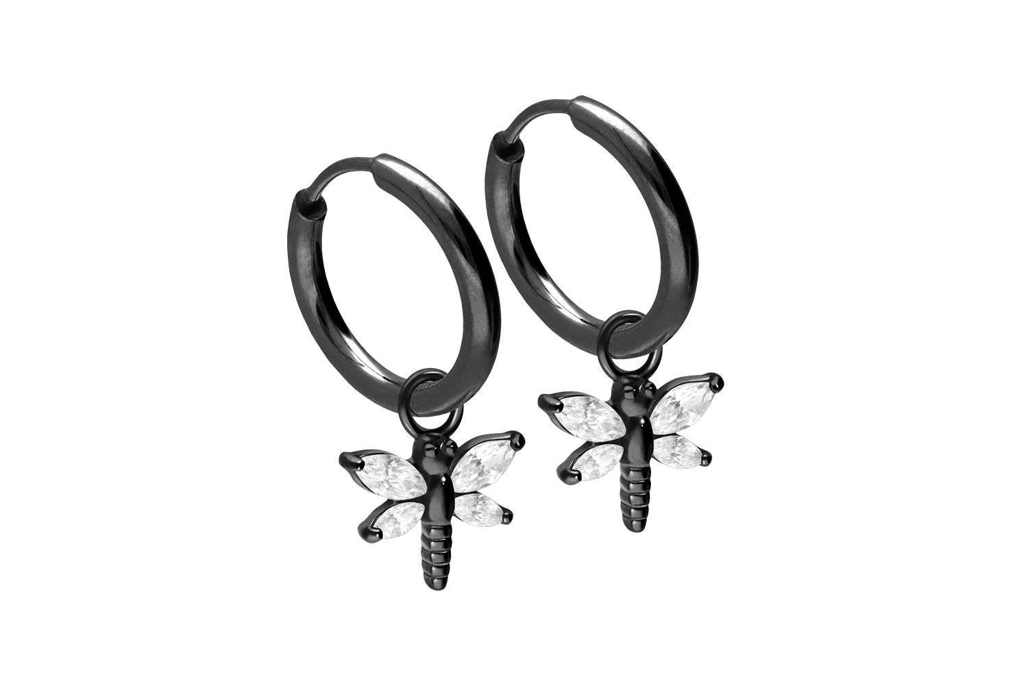 Chirurgenstahl Ohrclicker Creolen LIBELLE von Piercingline